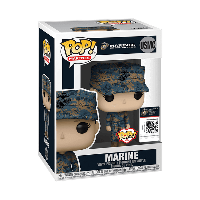 marine female caucasian pops with purpose usmc