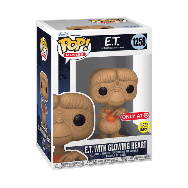 e t with glowing heart only at glows in the dark 1258