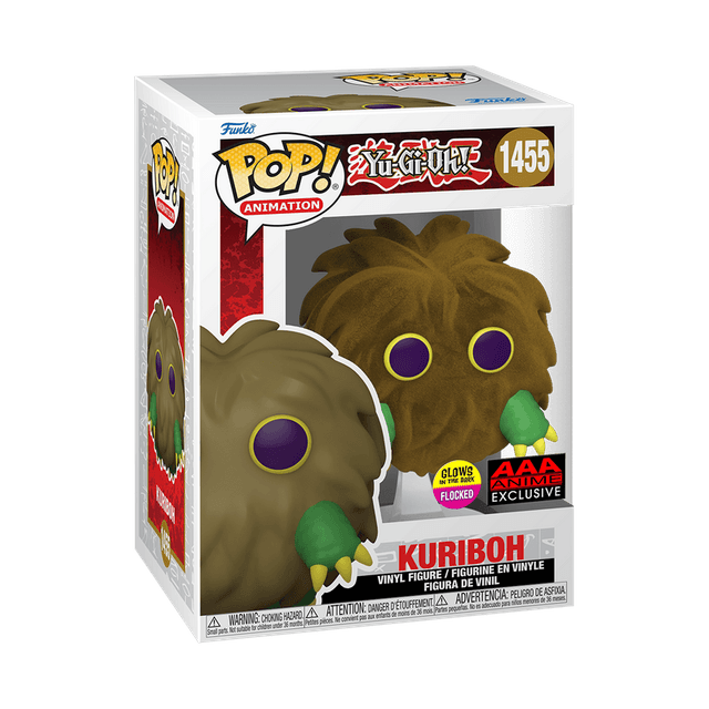 kuriboh aaa anime exclusive black background glow in the dark flocked 1455