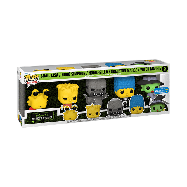 snail lisa hugo simpson homerzilla witch maggie skeleton marge only at walmart 5 pack