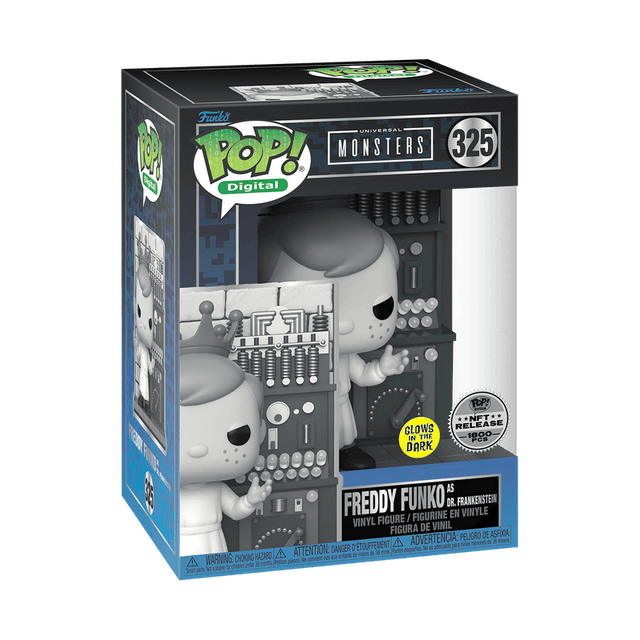 freddy as dr frankenstein nft release glows in the dark 325