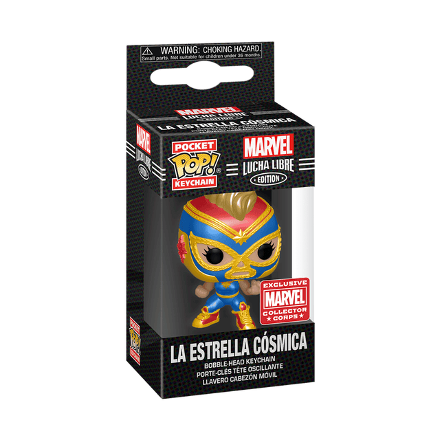 la estrella cosmica metallic marvel collector corps red
