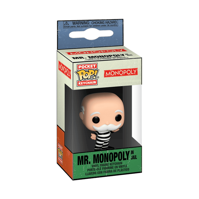 mr monopoly in jail keychain criminal uncle pennybags