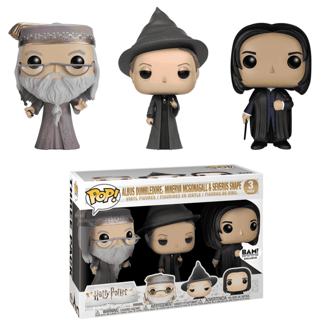 albus dumbledore minerva mcgonagall severus snape bam white 3 pack
