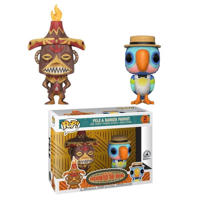 pele barker parrot disney parks 2 pack