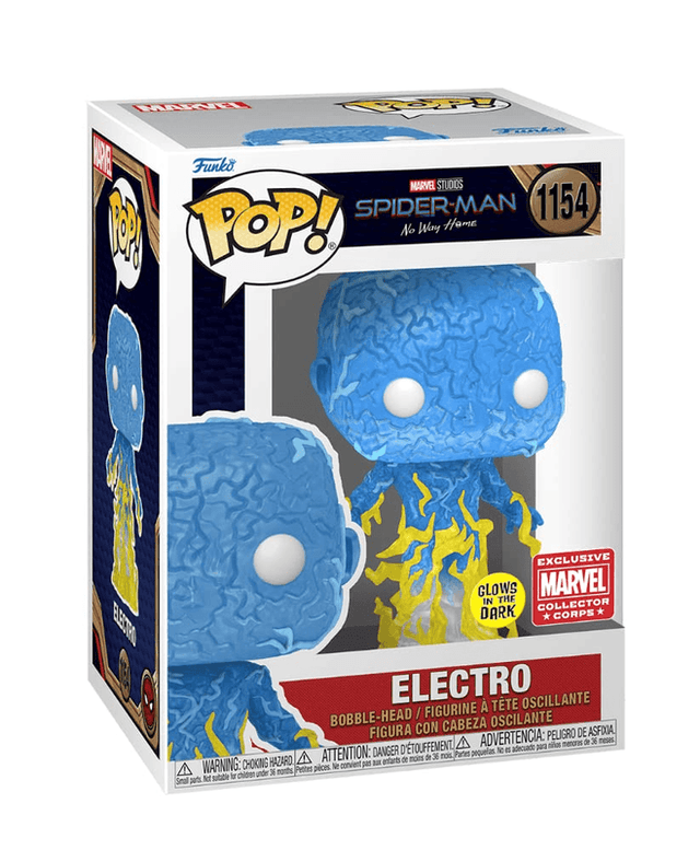 electro marvel collector corps red glows in the dark 1154