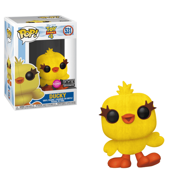 ducky fye exclusive black background flocked pink 531
