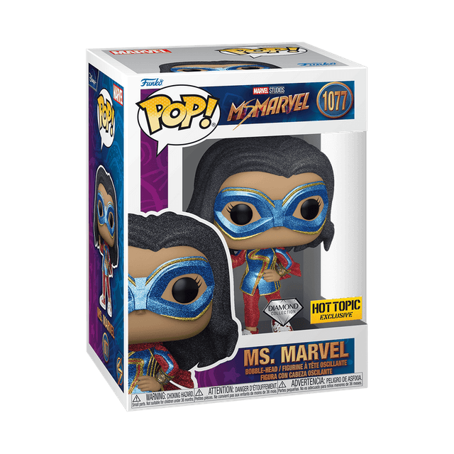ms marvel hot topic yellow background diamond 1077