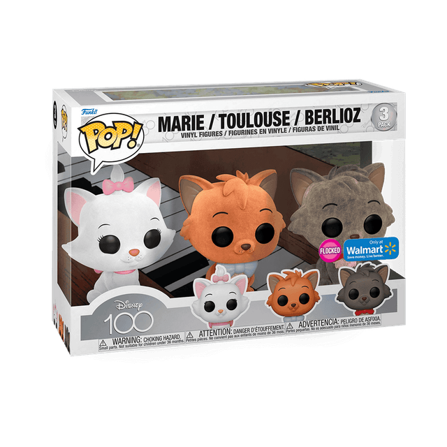 marie toulouse berlioz only at walmart flocked pink background 3 pack