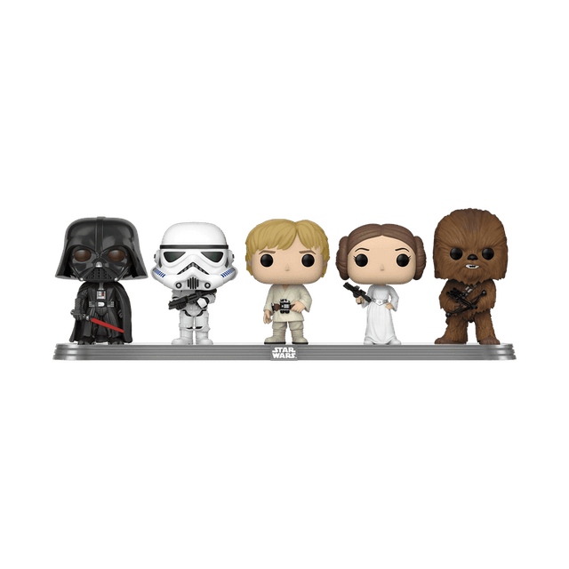 darth vader storm trooper luke skywalker princess leia chewbacca star wars celebration 5 pack