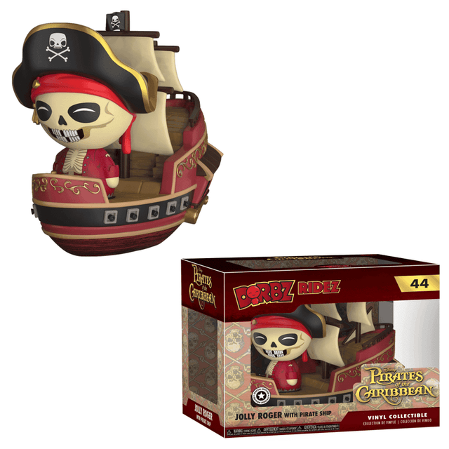 jolly roger with pirate ship 44