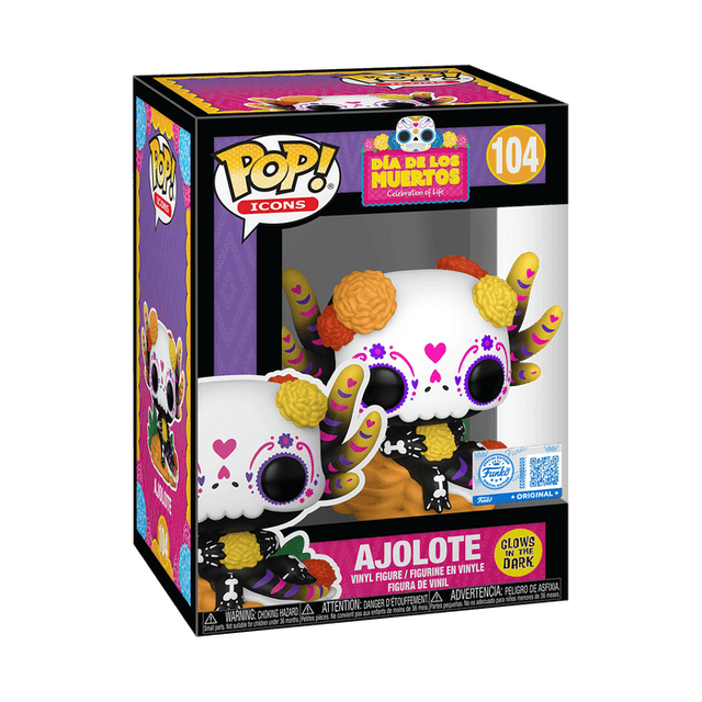 ajolote original blue glows in the dark 104