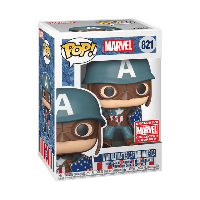 wwii ultimates captain america marvel collector corps red 821