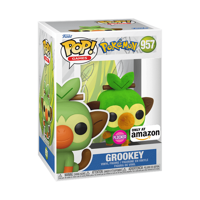 grookey amazon exclusive white background flocked pink 957