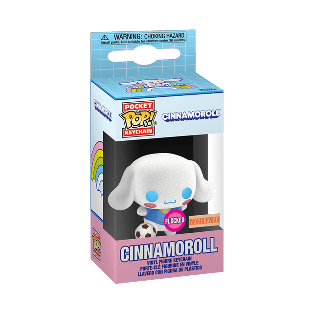 cinnamoroll exclusive orange flocked pink background