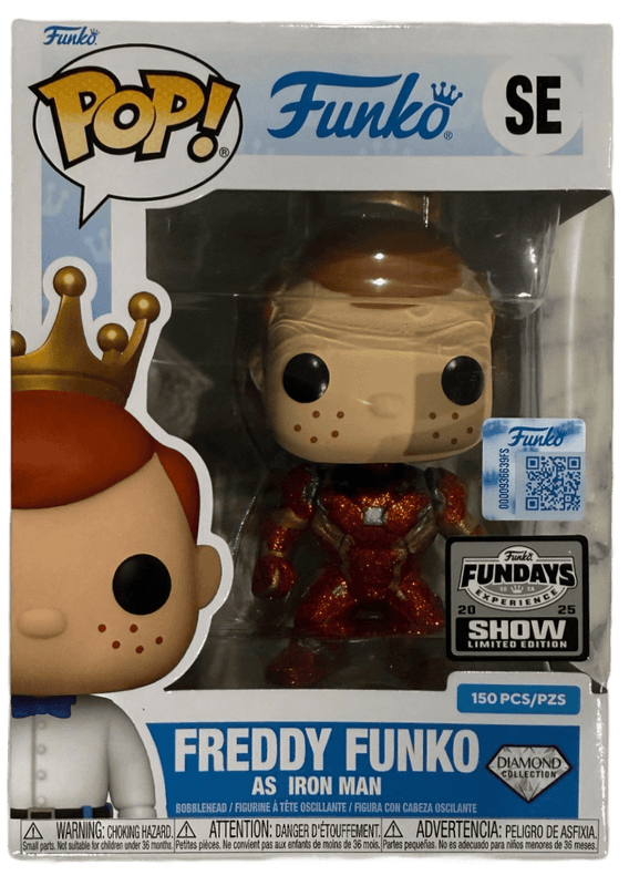 freddy as iron man fundays show qr code diamond