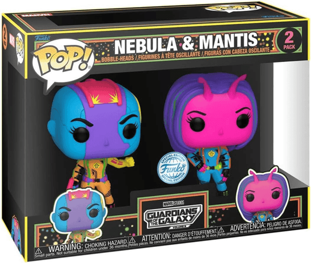 gamora nebula blacklight special edition 2 pack