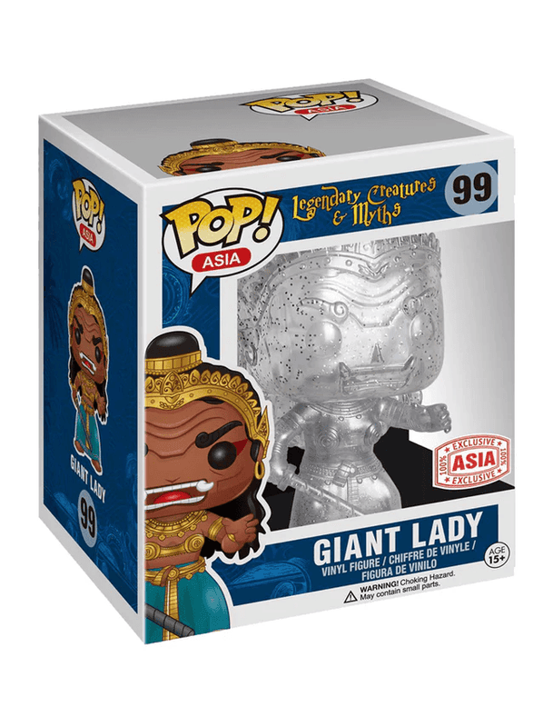 giant lady clear glitter asia white background 99