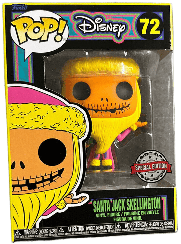santa jack skellington blacklight special edition 72