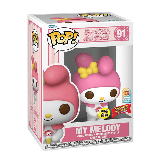 my melody toystop collectibles l a comic con glows in the dark 91