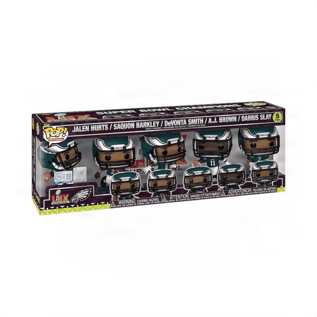 jalen hurts saquon barkley devonta smith a j brown darius slay original blue nfl 5 pack