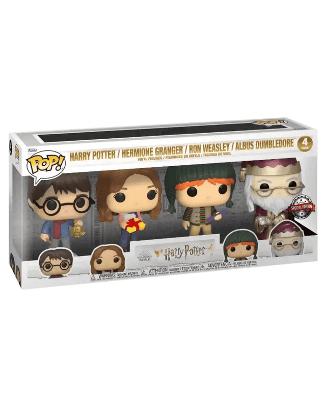 harry potter hermione granger ron weasley albus dumbledore metallic special edition 4 pack
