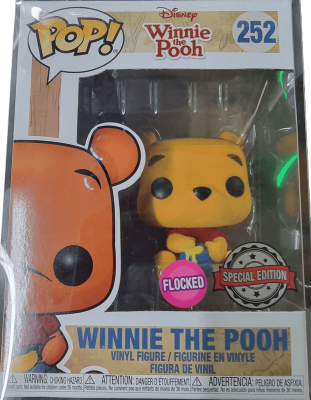 winnie the pooh special edition flocked pink background 252