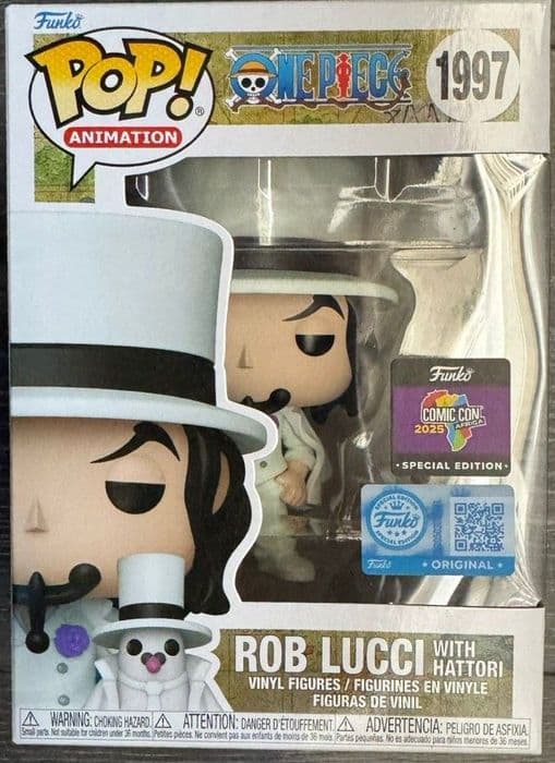rob lucci with hattori original blue comic con africa special edition 1997