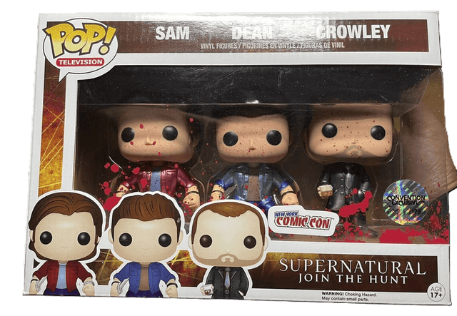 sam dean crowley bloody convention exclusive 3 pack