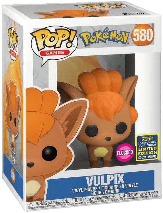 vulpix summer convention flocked pink background 580