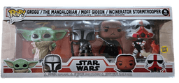 The Mandalorian / Grogu / Moff Gideon / Incinerator Trooper #4 PACK Funko Pop