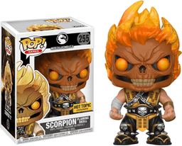 scorpion flaming skull hot topic yellow background 255