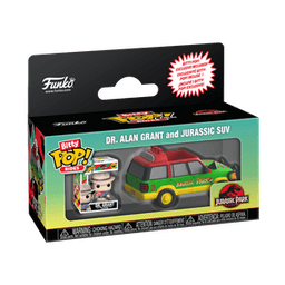 Dr. Alan Grant and Jurassic SUV Funko Pop
