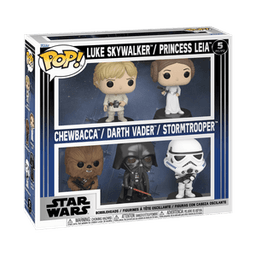Luke Skywalker / Princess Leia Chewbacca / Darth Vader / Stormtrooper #5 PC/PZ Funko Pop