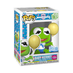 baby kermit original blue flocked pink background 1696