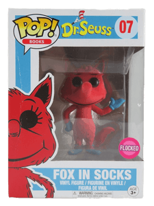 fox in socks flocked pink background 07