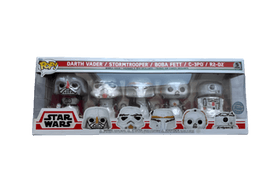 Darth Vader / Stormtrooper / Boba Fett / C-3PO / R2-D2 #5 PACK Funko Pop