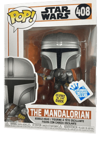 the mandalorian insider club blue background glows in dark 408
